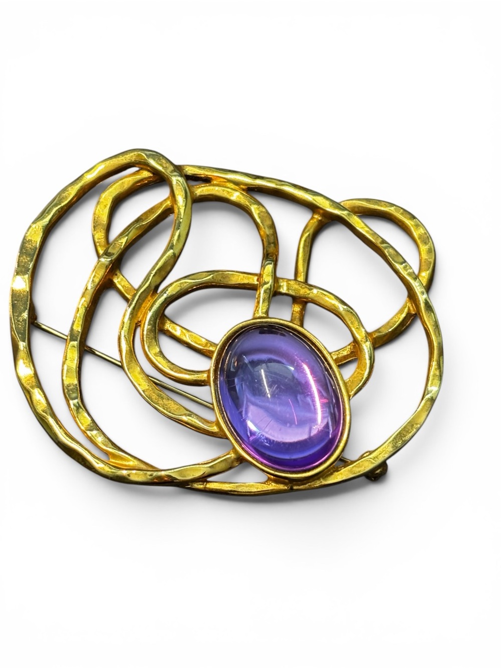 Avon Golden Web
Brooch Purple Cabochon Rare
Jewelry Modernist